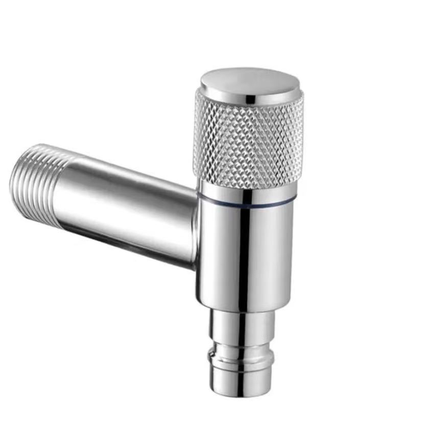 Gacan-Knurled Balaadhan Valve xagasha Joogsiga Biyaha Gacan-Knurled Balaadhan Valve xagasha Joogsiga Biyaha