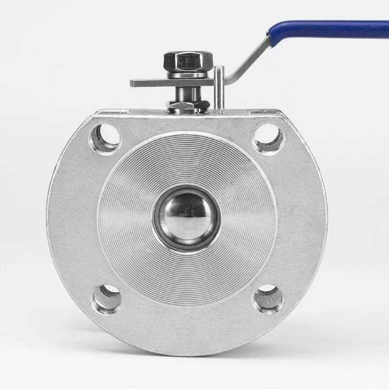 Wafer Nooca Ball Valve oo leh Flange Dhammaad
